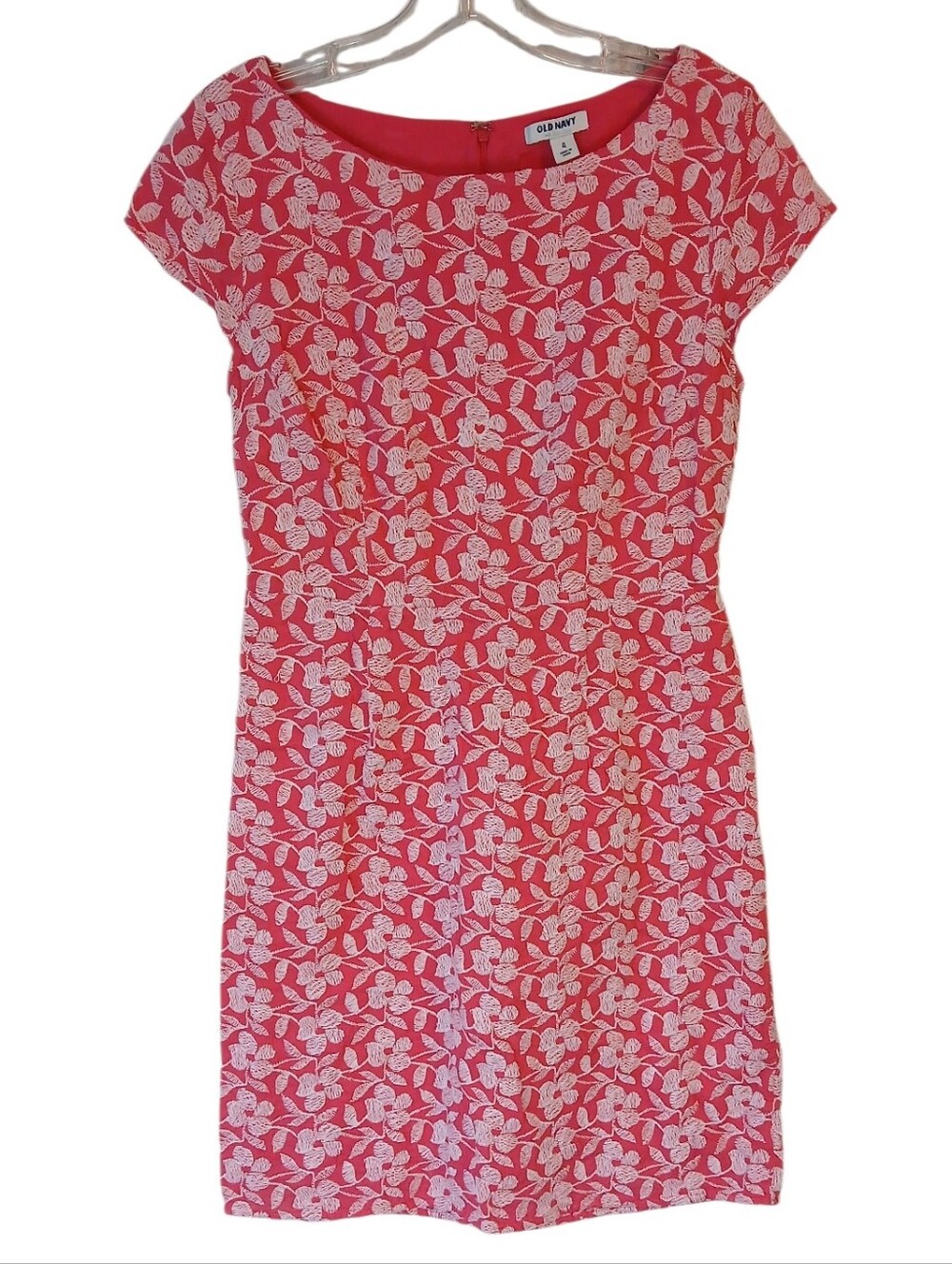 Old Navy Pink Floral Sheath Dress Size 4